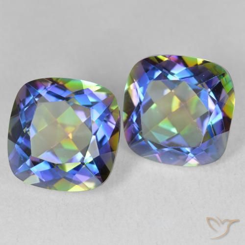 Shop natural 8.30ct マルチカラー ミスティッククォーツ gems, クッション, from ブラジル at GemSelect. In stock, global shipping!