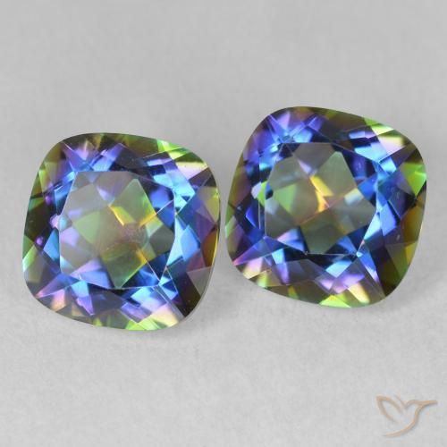 Shop natural 4.15ct マルチカラー ミスティッククォーツ gems, クッション, from ブラジル at GemSelect. In stock, global shipping!