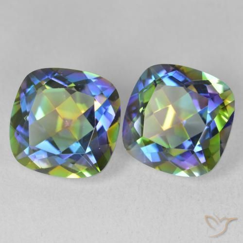 Shop natural 8.53ct マルチカラー ミスティッククォーツ gems, クッション, from ブラジル at GemSelect. In stock, global shipping!