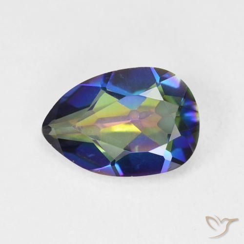 2.33ct 天然 マルチカラー ミスティッククォーツ, 洋梨の形, VVS