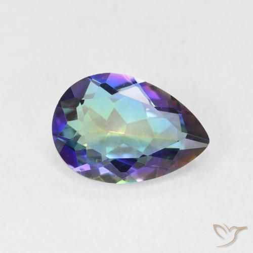 1.78ct 天然 マルチカラー ミスティッククォーツ, 洋梨の形, VVS-VS