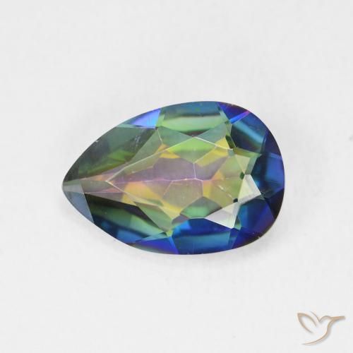 2.30ct 天然 マルチカラー ミスティッククォーツ, 洋梨の形, VVS-VS