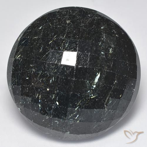 66.26ct 天然 ブルースパークルがかった黒 ヌーマイト, ラウンド, オペーク