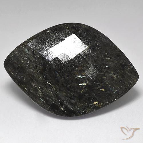 61.20ct 天然 ブルースパークルがかった黒 ヌーマイト, ファンシー, オペーク