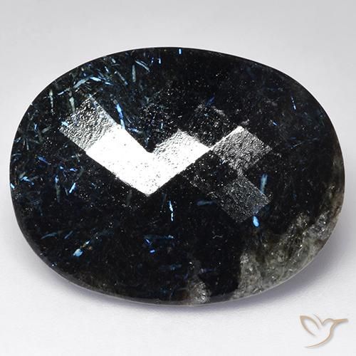 38.94ct 天然 ブラック ヌーマイト, 楕円形, オペーク