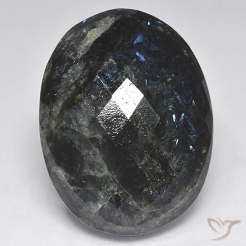 29.47ct 天然 ブルースパークルがかった黒 ヌーマイト, 楕円形, オペーク