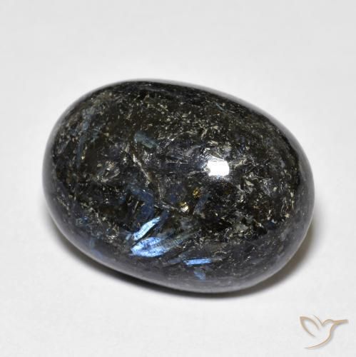 20.81ct 天然 ブラック ヌーマイト, 楕円形, オペーク