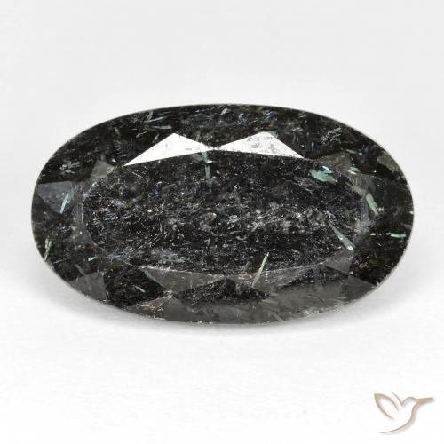 19.24ct 天然 ブラック ヌーマイト, 楕円形, オペーク