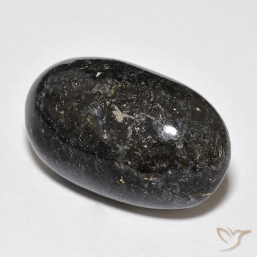 23.04ct 天然 ブルースパークルがかった黒 ヌーマイト, 楕円形, オペーク