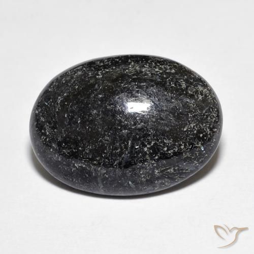 11.12ct 天然 ブルースパークルがかった黒 ヌーマイト, 楕円形, オペーク