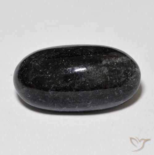 14.55ct 天然 ブルースパークルがかった黒 ヌーマイト, 楕円形, オペーク