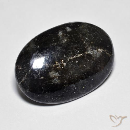 13.80ct 天然 ブルースパークルがかった黒 ヌーマイト, 楕円形, オペーク