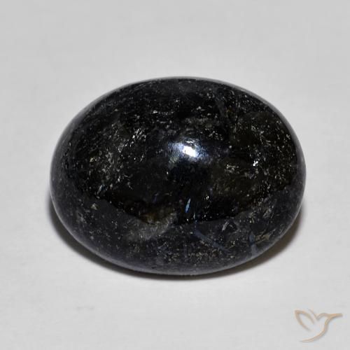 10.82ct 天然 ブルースパークルがかった黒 ヌーマイト, 楕円形, オペーク