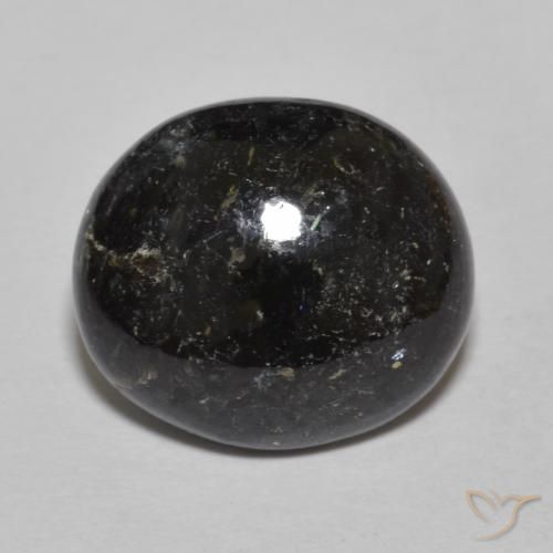 8.46ct 天然 ブルースパークルがかった黒 ヌーマイト, 楕円形, オペーク