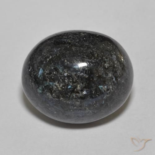 9.83ct 天然 ブルースパークルがかった黒 ヌーマイト, 楕円形, オペーク