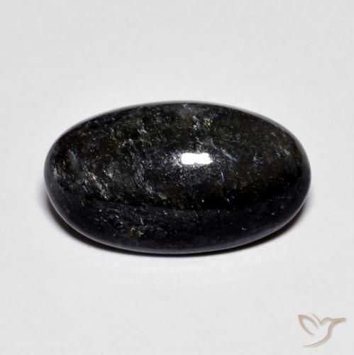 6.63ct 天然 ブルースパークルがかった黒 ヌーマイト, 楕円形, オペーク