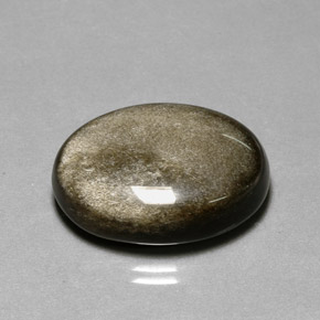 20.50カラットの天然ゴールドシーンオブシディアン（23.3×17.5 mm・オーバルカット）