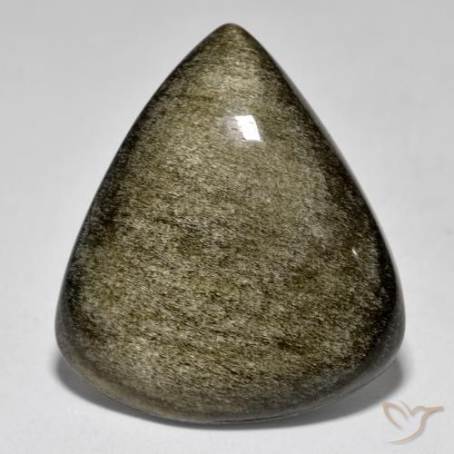 22.72ct 天然 マルチカラー 黒曜石, 洋梨の形, オペーク