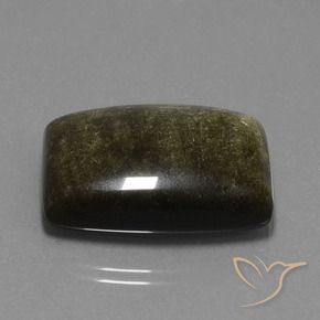 33.08カラットの天然黒がかった茶色黒曜石、ファンシー、オペーク