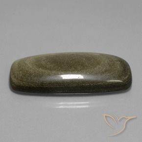 71.31カラットの天然マルチカラー黒曜石、クッション、オペーク