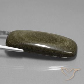 71.31カラットの天然マルチカラー黒曜石、クッション、オペーク