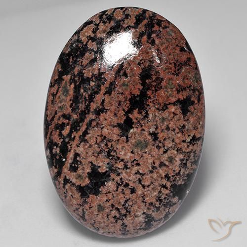 34.04ct 天然 マルチカラー 黒曜石, 楕円形, オペーク