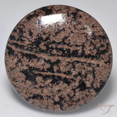 31.00ct 天然 マルチカラー 黒曜石, ラウンド, オペーク