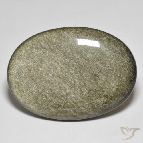 36.33ct 天然 黒褐色 黒曜石, 楕円形, オペーク