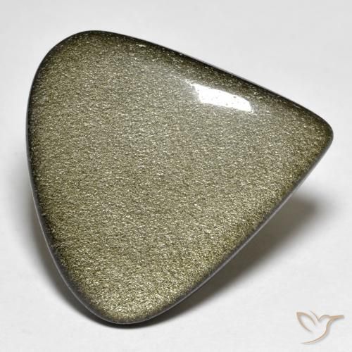 27.06ct 天然 黒褐色 黒曜石, 洋梨の形, オペーク
