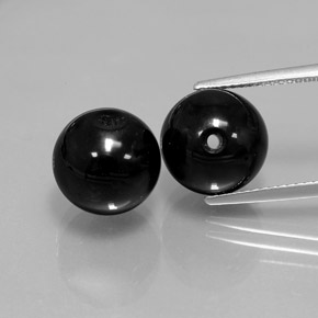 カラットの天然黒オニキス（10.42 mm・球体 / ボール）