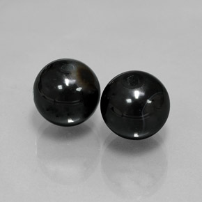 カラットの天然黒オニキス（10.33 mm・球体 / ボール）