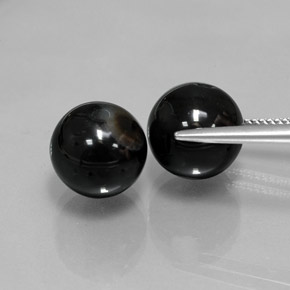 カラットの天然黒オニキス（10.33 mm・球体 / ボール）