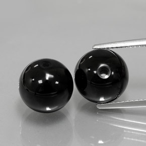 カラットの天然黒オニキス（10.32 mm・球体 / ボール）