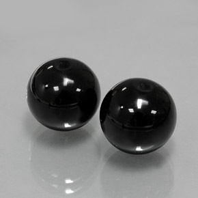 カラットの天然黒オニキス（10.32 mm・球体 / ボール）