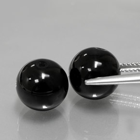 カラットの天然黒オニキス（10.32 mm・球体 / ボール）