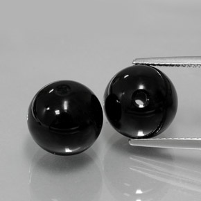 カラットの天然黒オニキス（10.34 mm・球体 / ボール）