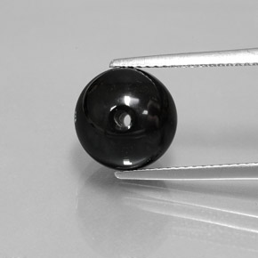 6.88カラットの天然ブラックオニキス、スフェア / ボール、オペーク