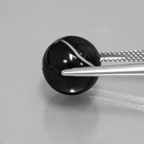 7.45カラットの天然黒オニキス（10.50 mm・球体 / ボール）
