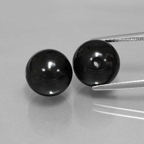 カラットの天然黒オニキス（10.43 mm・球体 / ボール）