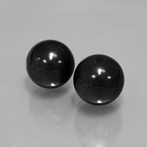 カラットの天然黒オニキス（10.43 mm・球体 / ボール）