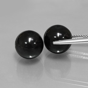 カラットの天然黒オニキス（10.43 mm・球体 / ボール）