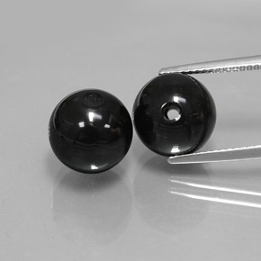 カラットの天然黒オニキス（10.18 mm・球体 / ボール）