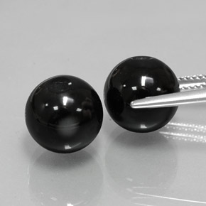 カラットの天然黒オニキス（10.38 mm・球体 / ボール）
