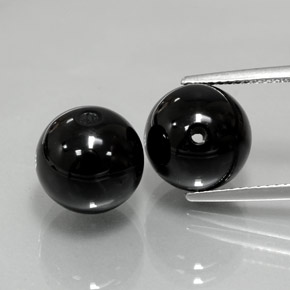 カラットの天然黒オニキス（10.40 mm・球体 / ボール）