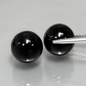 カラットの天然黒オニキス（10.40 mm・球体 / ボール）