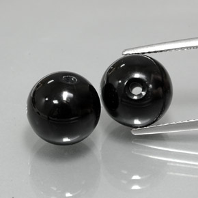 カラットの天然黒オニキス（10.24 mm・球体 / ボール）