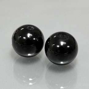 カラットの天然黒オニキス（10.24 mm・球体 / ボール）