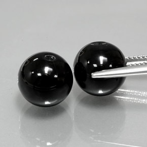 カラットの天然黒オニキス（10.24 mm・球体 / ボール）