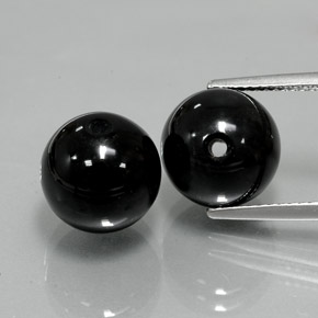 カラットの天然黒オニキス（10.23 mm・球体 / ボール）