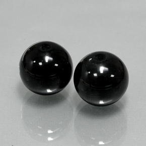 カラットの天然黒オニキス（10.23 mm・球体 / ボール）